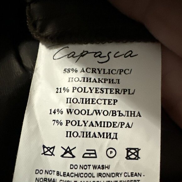 Capasca Skirt Women’s US 8 Browns Wool Blend Plaid Lined Made In Bulgaria - Picture 5 of 8